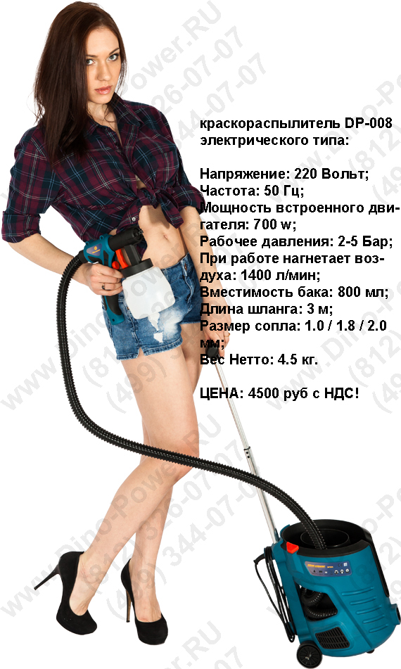 Краскораспылитель электрический распылитель краски электрический для окраски стен и потолков, обоев и фасадов